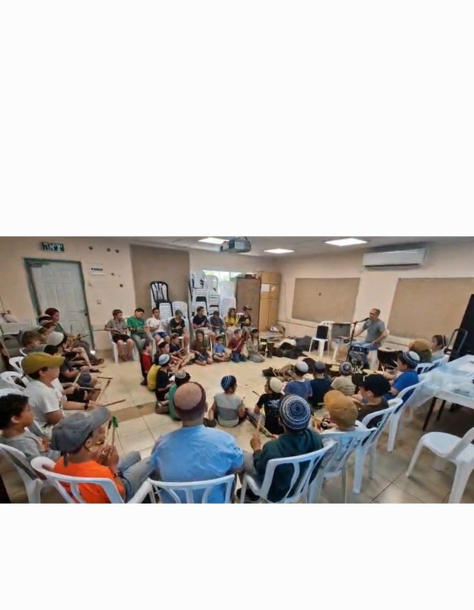 קהל משפחות בסדנת קצב